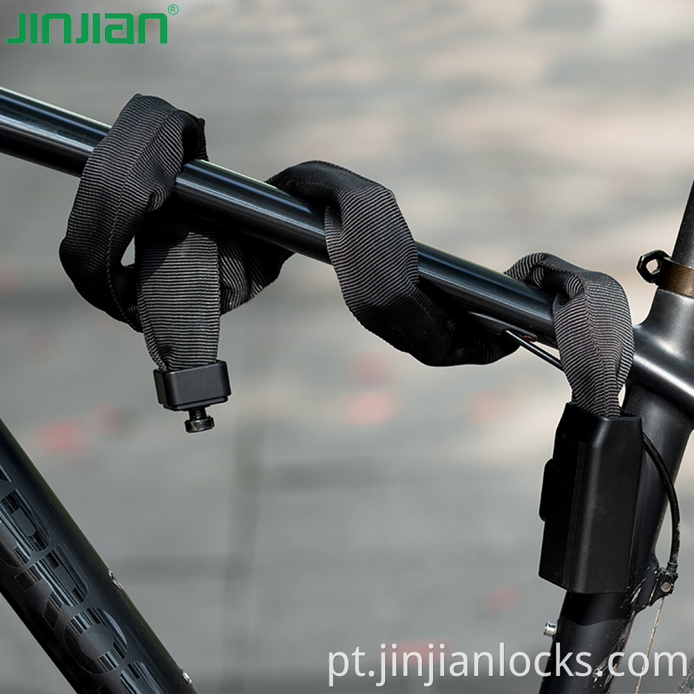 Jinjian 708 8mm de duração de alta segurança de segurança 1M Comprimento anti -roubo de bicicleta trava de trava MTB Lock MTB Lock